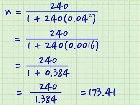 sample size determination formula pdf